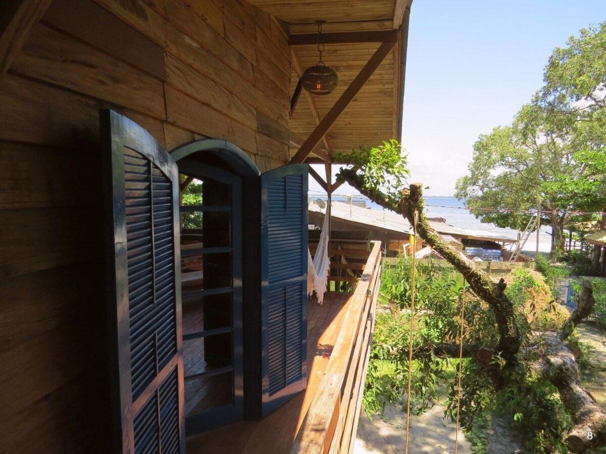 Casa Estilosa E Rustica Com Vista Para O Por Do Sol Da Ilha Do Mel! المظهر الخارجي الصورة
